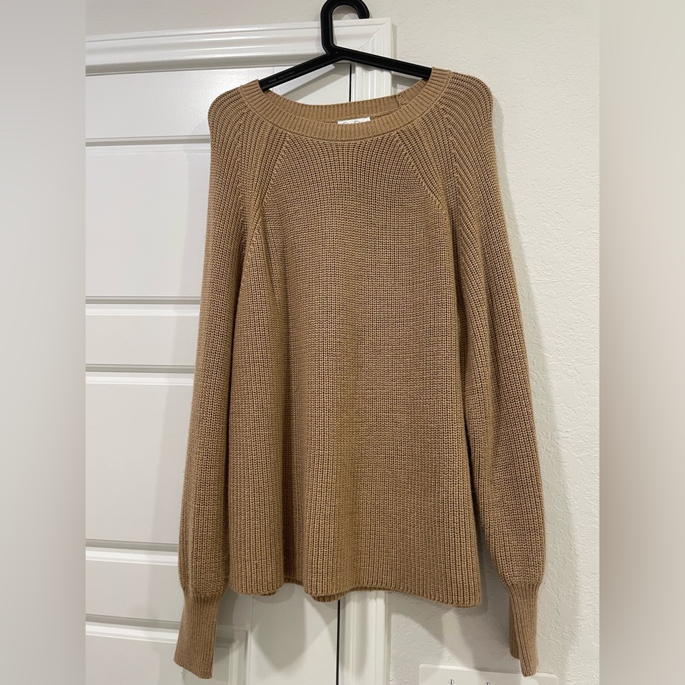 Like new Cozy Chunky Tan Knit Sweater XXL Neutral Normcore Cabincore